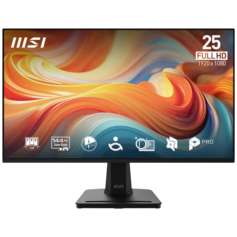 MSI Pro MP251 E14L computerskærm 62,2 cm (24.5") 1920 x 1080 pixel Fuld HD Sort