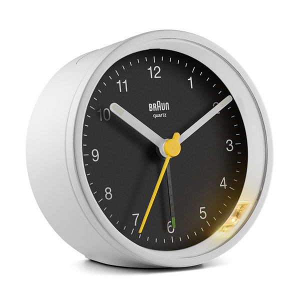 Braun BC12WB Quartz alarmur Sort, Hvid