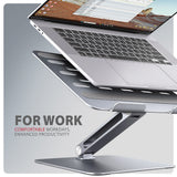 Axagon STND-LQ laptop stativ Stander til laptop og tablet Grå 43,9 cm (17.3")