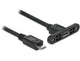 DeLOCK 1m, 2xUSB2.0 Micro-B USB-kabel USB 2.0 Micro-USB B 0,48 Gbit/sek. Sort