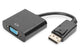 Digitus AK-340410-001-S videokabel adapter 0,15 m DisplayPort VGA (D-Sub) Sort