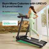 Urevo URTM037 løbebånd 420 x 1080 mm 12 km/t