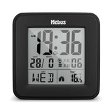 Mebus 25595 vækkeur Digital alarmur Sort
