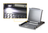 ATEN CL1000M rack-konsol 43,2 cm (17") 1280 x 1024 pixel Metal, Plast Sort 1U