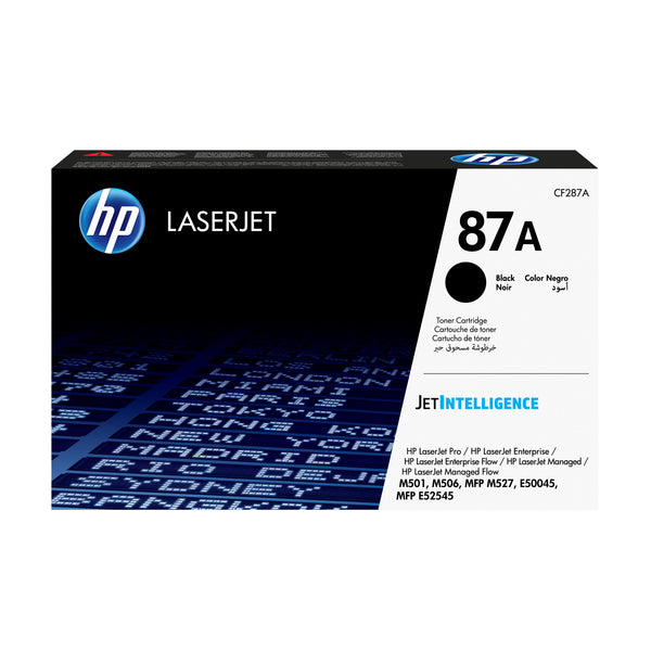 HP Original 87A LaserJet-tonerpatron, sort