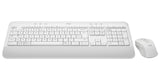 Logitech 920-011032 tastatur Mus inkluderet Kontor Bluetooth QWERTY US International Hvid