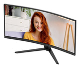 AOC B3 CU34B3E computerskærm 86,4 cm (34") 3440 x 1440 pixel Wide Quad HD LED Sort