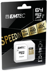 Emtec ECMSDM64GXC10SP hukommelseskort 64 GB MicroSDXC Klasse 10