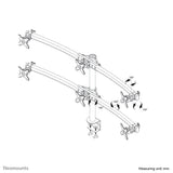 Neomounts FPMA-D700D6 skærmbeslag og -stativer 68,6 cm (27") Skrivebord Sort