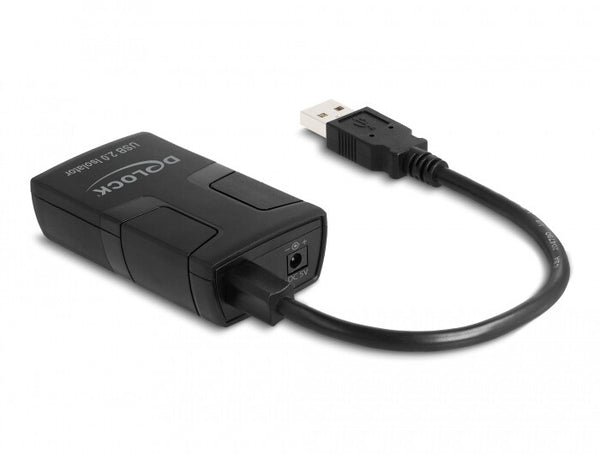 DeLOCK 64225 seriel konverter/repeater/isolator USB 2.0 Sort