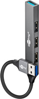 Goobay 74456 interface hub USB 3.2 Gen 1 (3.1 Gen 1) Type-A 5000 Mbit/s Lys grå