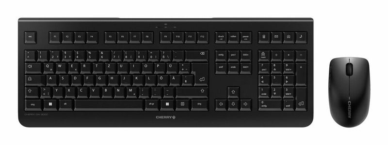 CHERRY DW 3000 tastatur Mus inkluderet Hjemme/kontor RF trådløst QWERTZ Ungarsk Sort