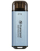 Transcend ESD300 Thunderbolt-teknologi 2 TB USB Type-A til USB Type-C USB 3.2 Gen 2x2 Blå