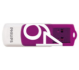 Philips FM64FD05D USB-nøgle 64 GB USB Type-A 2.0 Lilla, Hvid