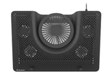 GENESIS Oxid 550 køling til laptop 43,9 cm (17.3") 2800 rpm Sort