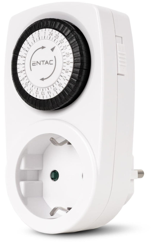 Entac EMT24-1E strømstik adapter Hvid, Sort
