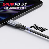 UNITEK C14110GY-2M USB-kabel USB 3.2 Gen 1 (3.1 Gen 1) USB C 0,48 Gbit/sek. 240 W Sort