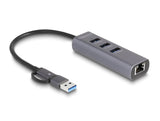 DeLOCK 64282 dockingstation Ledningsført USB 3.2 Gen 1 (3.1 Gen 1) Type-C Grå