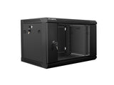Lanberg WF01-6406-10B stativ 6U Vægmonteret stativ Sort