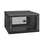 APC NetShelter WX 6U Single Hinged Wall-mount Enclosure 600mm Deep Vægmonteret stativ Sort