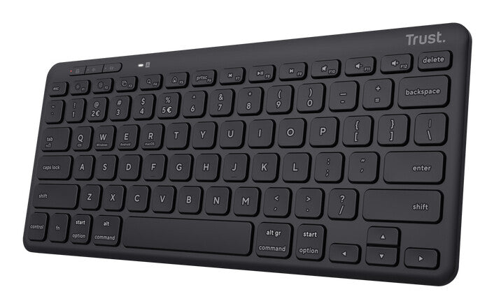 Trust Lyra tastatur Hjem RF trådløs + Bluetooth QWERTY Nordisk Sort