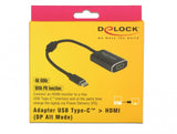 DeLOCK 62988 USB grafisk adapter 4096 x 2160 pixel Grå