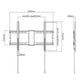 Gembird WM-80F-01 tv-beslag 2,03 m (80") Sort