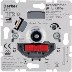 Berker 2873 lysdæmper Metallic