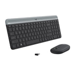 Logitech 920-009194 tastatur Mus inkluderet Universel RF trådløst AZERTY Belgisk Grafit
