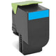 Lexmark 80C2SCE tonerpatron 1 stk Original Blå