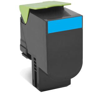 Lexmark 80C2SCE tonerpatron 1 stk Original Blå