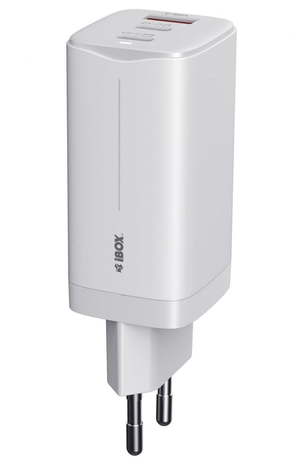 iBox ILUC65W oplader til mobil enhed Universel Hvid Vekselstrøm Hurtig opladning Indendørs