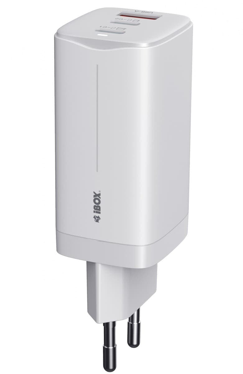 iBox ILUC65W oplader til mobil enhed Universel Hvid Vekselstrøm Hurtig opladning Indendørs