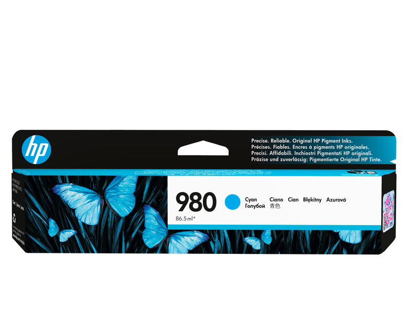 HP Original 980-blækpatron, cyan