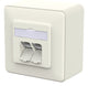METZ CONNECT 130E380002-I stikkontakt RJ-45 Hvid