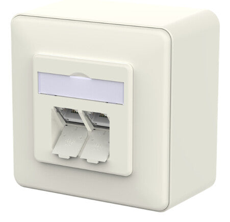 METZ CONNECT 130E380002-I stikkontakt RJ-45 Hvid