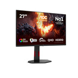 AOC G4 Q27G4ZDR computerskærm 67,3 cm (26.5") 2560 x 1440 pixel Quad HD QD-OLED Sort, Rød