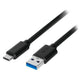 Akyga AK-USB-24 USB-kabel USB 3.2 Gen 1 (3.1 Gen 1) 0,5 m USB A USB C Sort