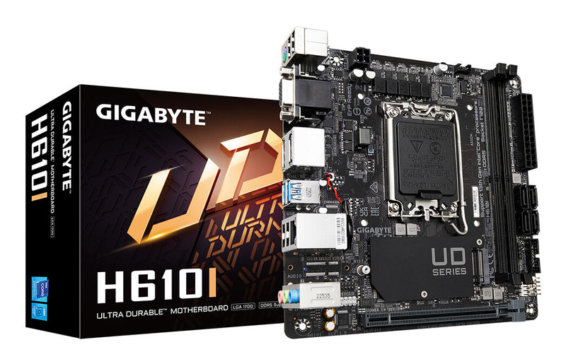 GIGABYTE H610I bundkort Intel H610 Express LGA 1700 mini ITX