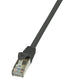 LogiLink 7.5m, Cat6 netværkskabel Sort 7,4 m F/UTP (FTP)