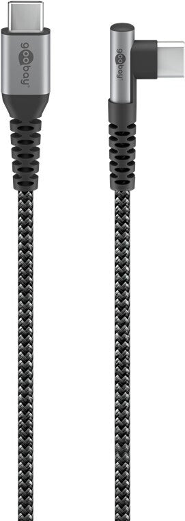 Goobay 64659 USB-kabel USB 2.0 1 m USB C Sort, Grå
