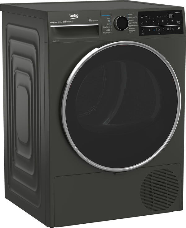 Beko B5T89243M tørretumbler Fritstående Front-læsning 9 kg Sort