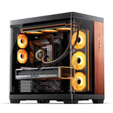 Jonsbo TK-4 Wood Tower Sort, Træ