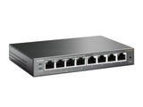 TP-Link TL-SG108PE Administreret L2 Gigabit Ethernet (10/100/1000) Strøm over Ethernet (PoE) Sort
