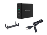 Conceptronic OZUL01B oplader til mobil enhed Universel Sort Vekselstrøm Hurtig opladning Indendørs
