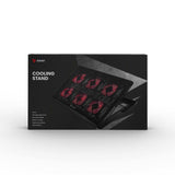 Savio Laptop cooling pad 6 backlit fans 2000 RPM COS-01 køling til laptop 43,9 cm (17.3") Sort, Rød