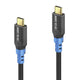 PureLink FI-U400-005 USB-kabel USB4 Gen 2x2 0,5 m USB C 20 Gbit/sek. 100 W Sort, Blå