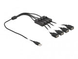 DeLOCK 86805 el-ledning Sort 1 m USB A