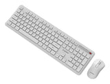 Gembird KBS-WPS-01-W tastatur Mus inkluderet Kontor RF trådløst QWERTY US International Hvid