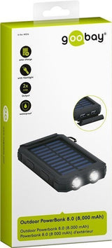 Goobay 49216 powerbank Lithium polymer (LiPo) 8000 mAh Sort, Blå